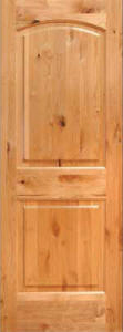Pre-hung arched top Rustic Alder Doors are kept in-stock in a complete variety of sizes and finishes. Click on this image to go to our DOORS page.